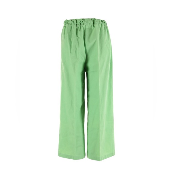 Charlie Holiday Green Casual Linen Blend Culottes Pants High Waist Wide Leg Sz 4 - Picture 2 of 4